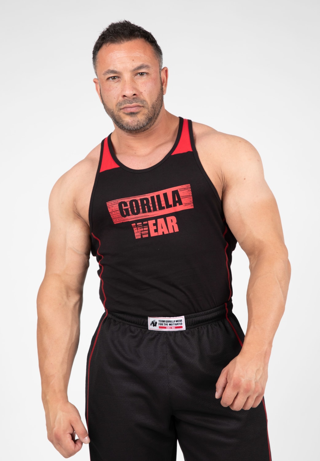 Wallace Tank Top, Black/Red