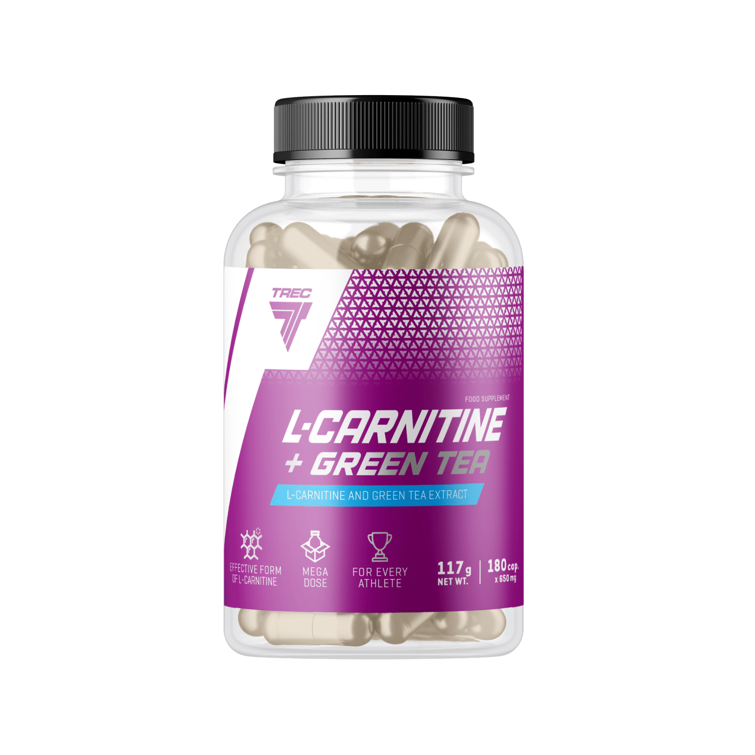 Trec L-Carnitine med Green Tea, 180 caps