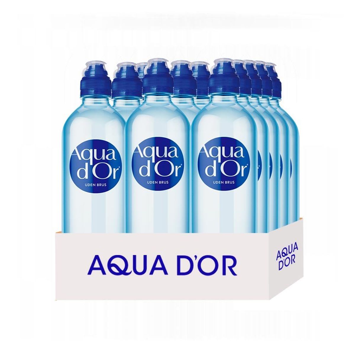 Aqua d'Or uten kullsyre, 15x650ml, m/sportscap (Pant 3,-)