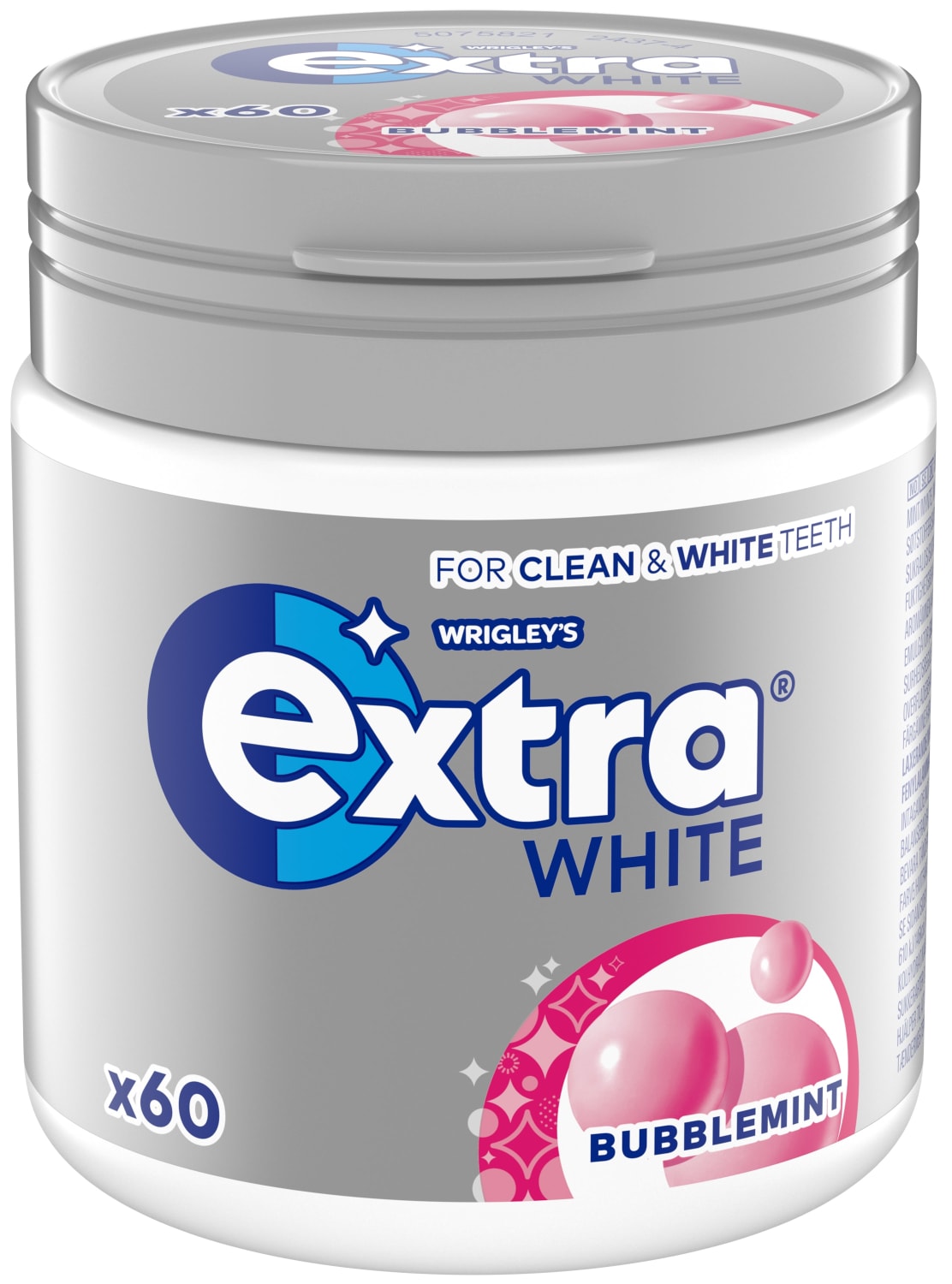 Extra White Bubblemint, 6 bokser (6x60P)