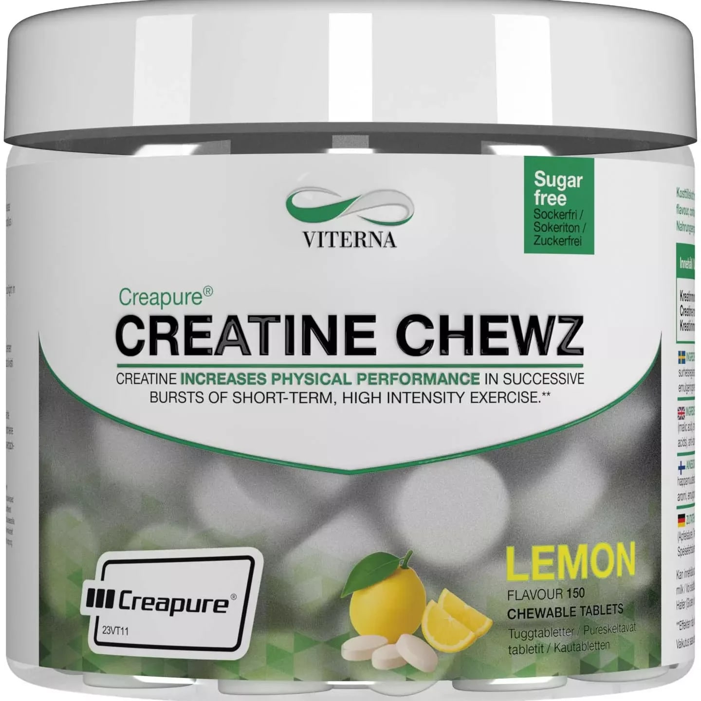 Viterna Creapure, 150 chewable tabs, Lemon