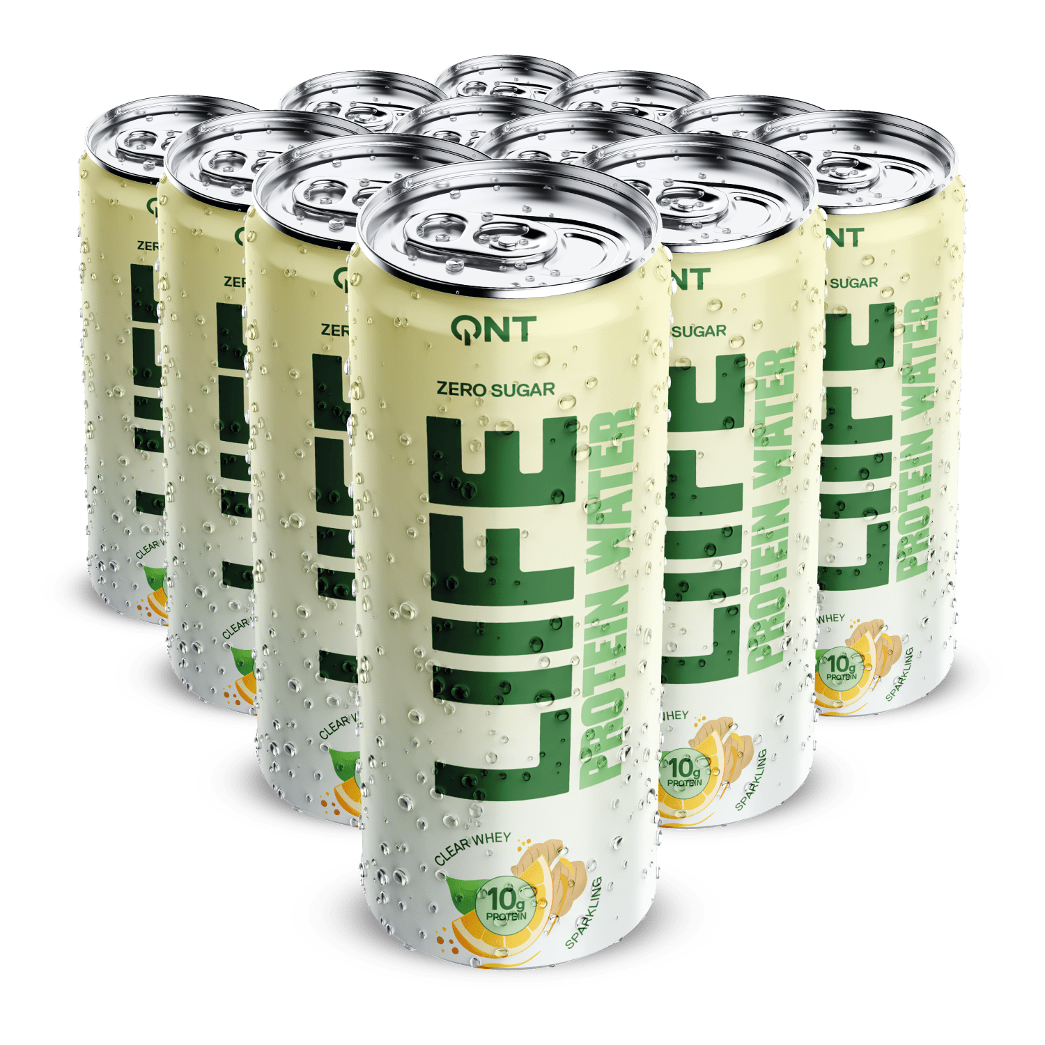 QNT Life Protein Water, 12x330ml alu, Lemon&Ginger (pant 2,-)