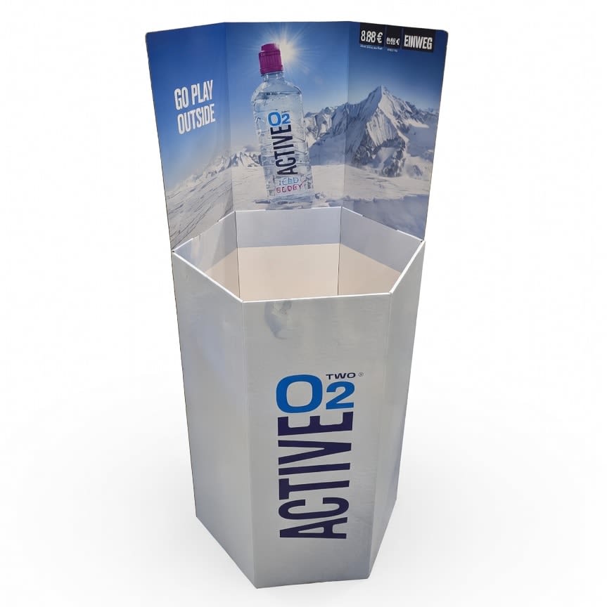 Display, Active O2, blå