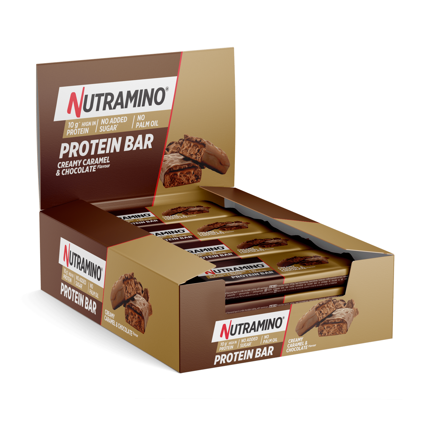 Nutramino Proteinbar, 12x55g, Creamy Caramel & Chocolate <br>BF: 01-06-2026