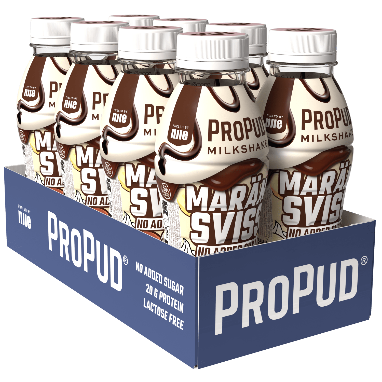 ProPud Protein Milkshake, 330mlx8stk, Marängsviss <br>BF: 21-12-2026