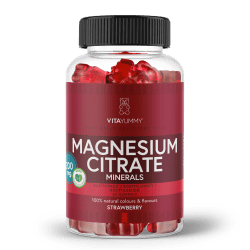 VitaYummy, Magnesium Citrate, 60stk, Strawberry (Vegan)