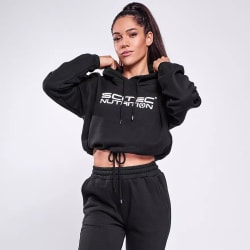 Scitec, Laila women crop hoodie, Black