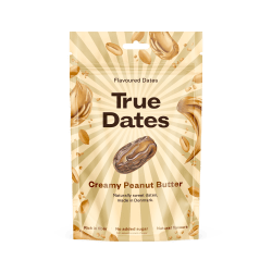 True Dates, 12x100g, Creamy Peanut Butter <br>BF: 04-04-2026