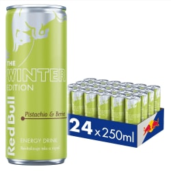 Red Bull, 24x250ml, SugarFree, Pistasj og Skogsbærsmak (Pant 2,-)