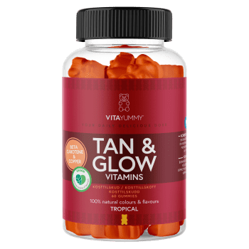 VitaYummy, Tan & Glow, 60stk, Tropical (Vegan)