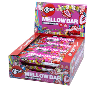 BSC Mellow Bar, 12x50g, Strawberry <br>BF: 17-06-2026