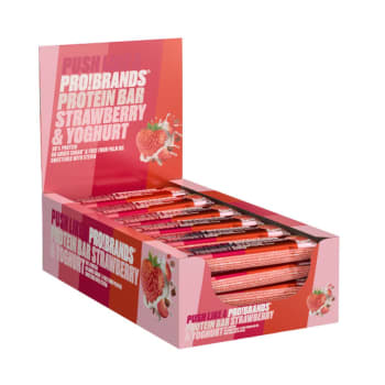 ProteinPro Bar 24x45g, Strawberry/Yoghurt  <br>BF: 21-02-2026