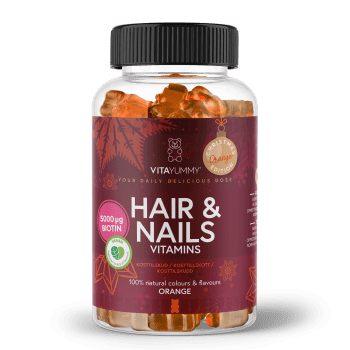 VitaYummy, Hair & Nails, 60stk, Orange (Vegan)