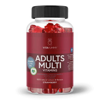 VitaYummy, Adults Multivitamins, 60stk, Strawberry (Vegan) <br>BF: 28-11-2026