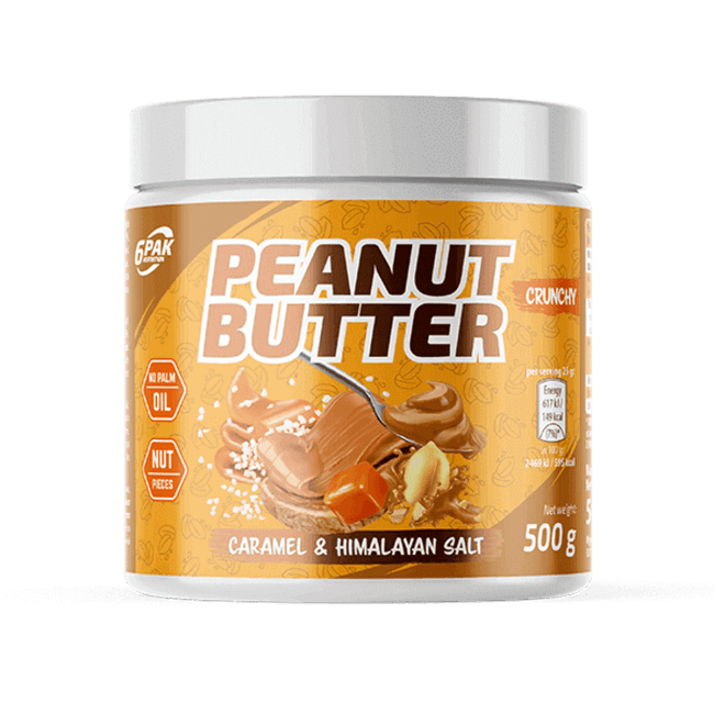 6PAK Peanut Butter Caramel & Himalayan Salt, 500g