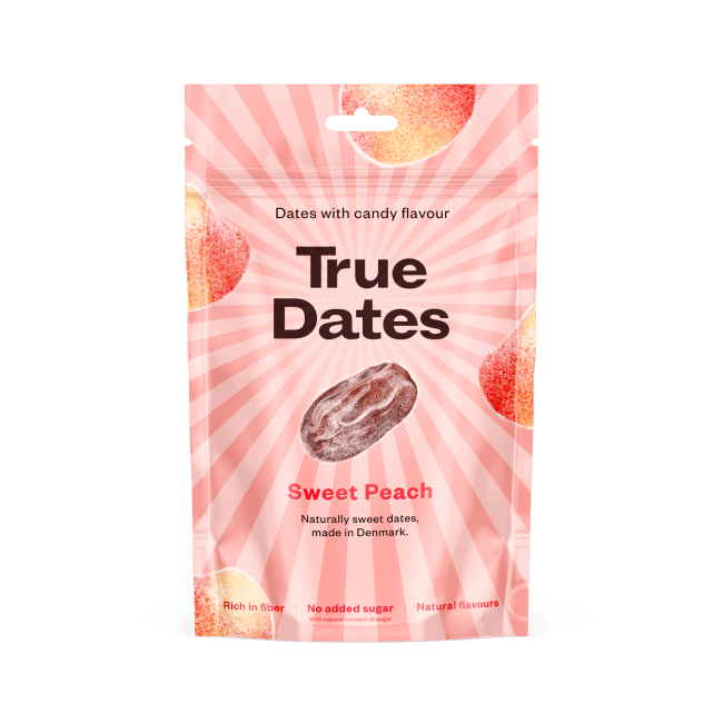 True Dates, 12x100g, Sweet Peach <br>BF: 16-03-2026