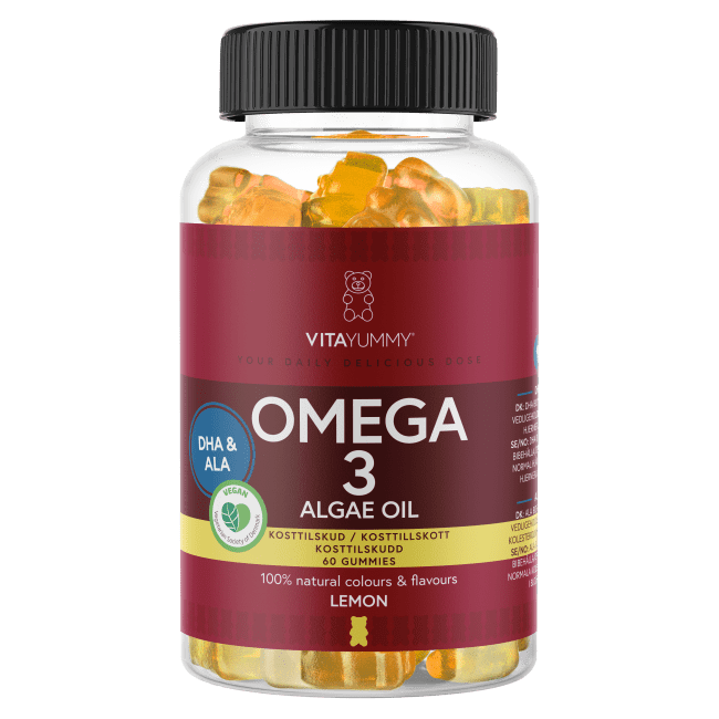 VitaYummy, Omega 3, 60stk, Lemon (Vegan)