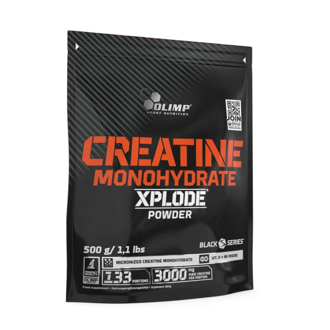 Olimp Creatine Monohydrate Xplode Powder, 500g ZIP, Orange