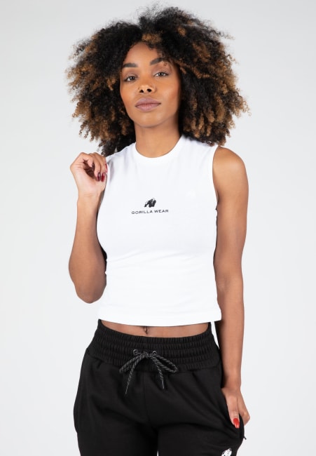 Livonia Crop Top, White