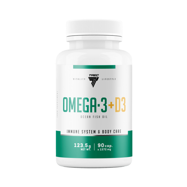 Trec Omega 3+D3, 90 caps