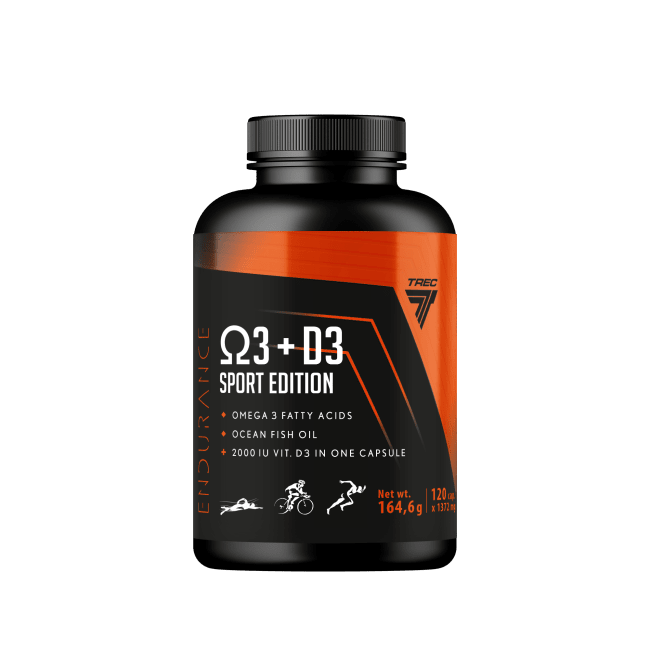 Trec Omega 3+D3, Sport Edition, 120 caps