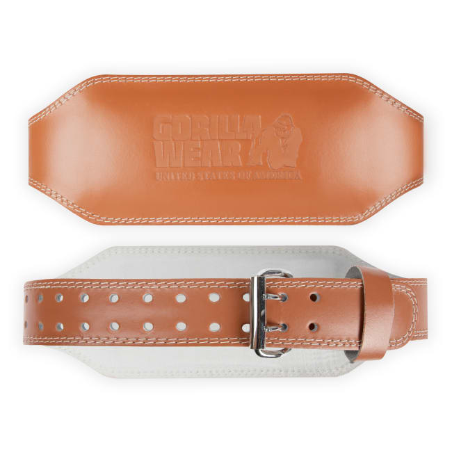 Padded Leather Lifting Belt (15cm), Brown, 2XL/3XL - GW