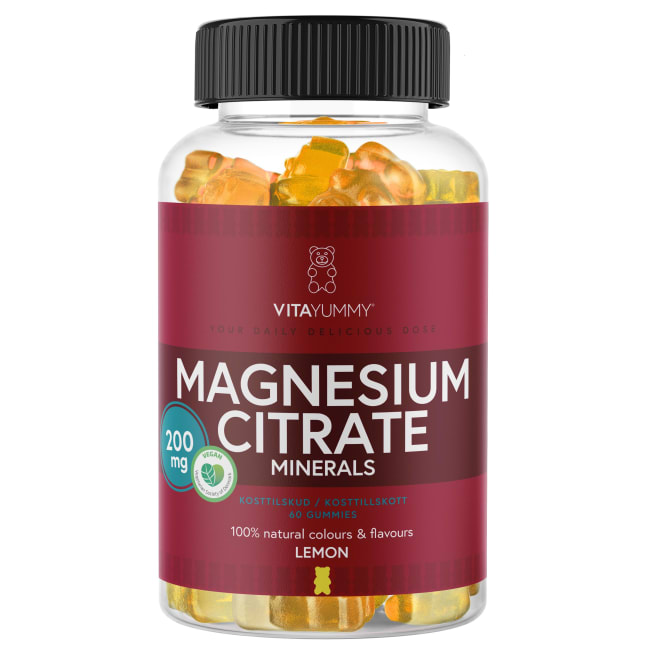 VitaYummy, Magnesium Citrate, 60stk, Lemon (Vegan)