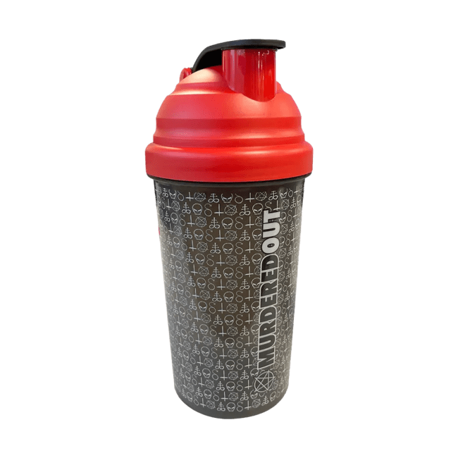 Shaker Murdered Out Shakermate 600ml, Black/Red