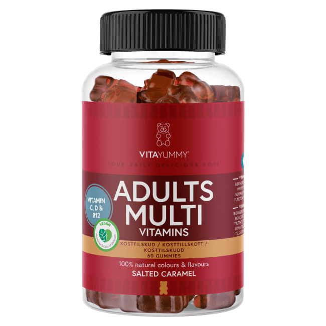 VitaYummy, Adults Multivitamins, 60stk, Salted caramel (Vegan)