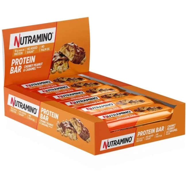 Nutramino Proteinbar, 12x55g, Chunky Peanut & Caramel <br>BF: 28-04-2026