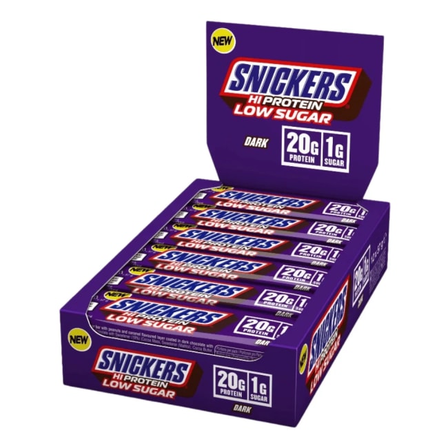 Snickers LOW SUGAR High Protein bar, 12x57g, Dark