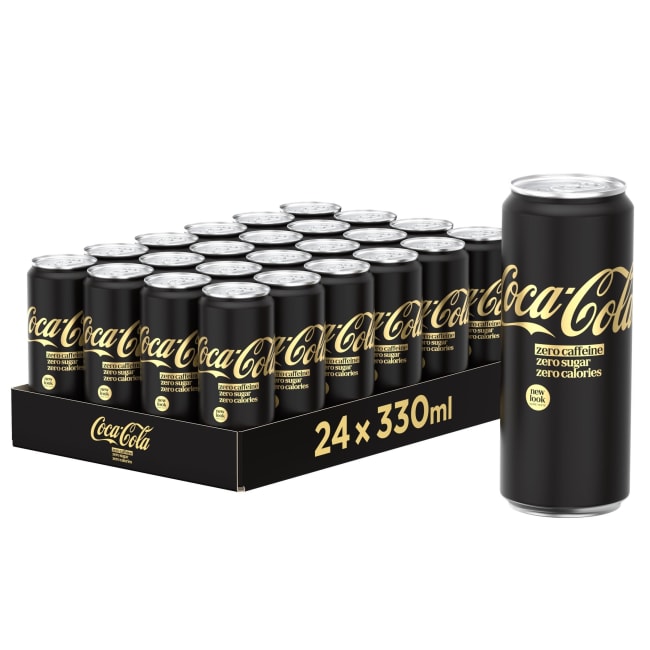 Coca-Cola Zero Sugar/Caffeine, 20x330ml boks (Pant 2,-)