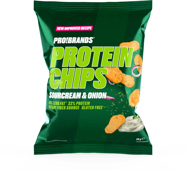 Pro!Brands ProteinPro Chips 12x50g, Sour Cream & Onion <br>BF: 12-12-2026