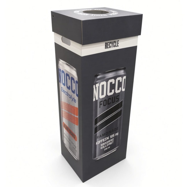 Display, Nocco pantboks, grå/hvit