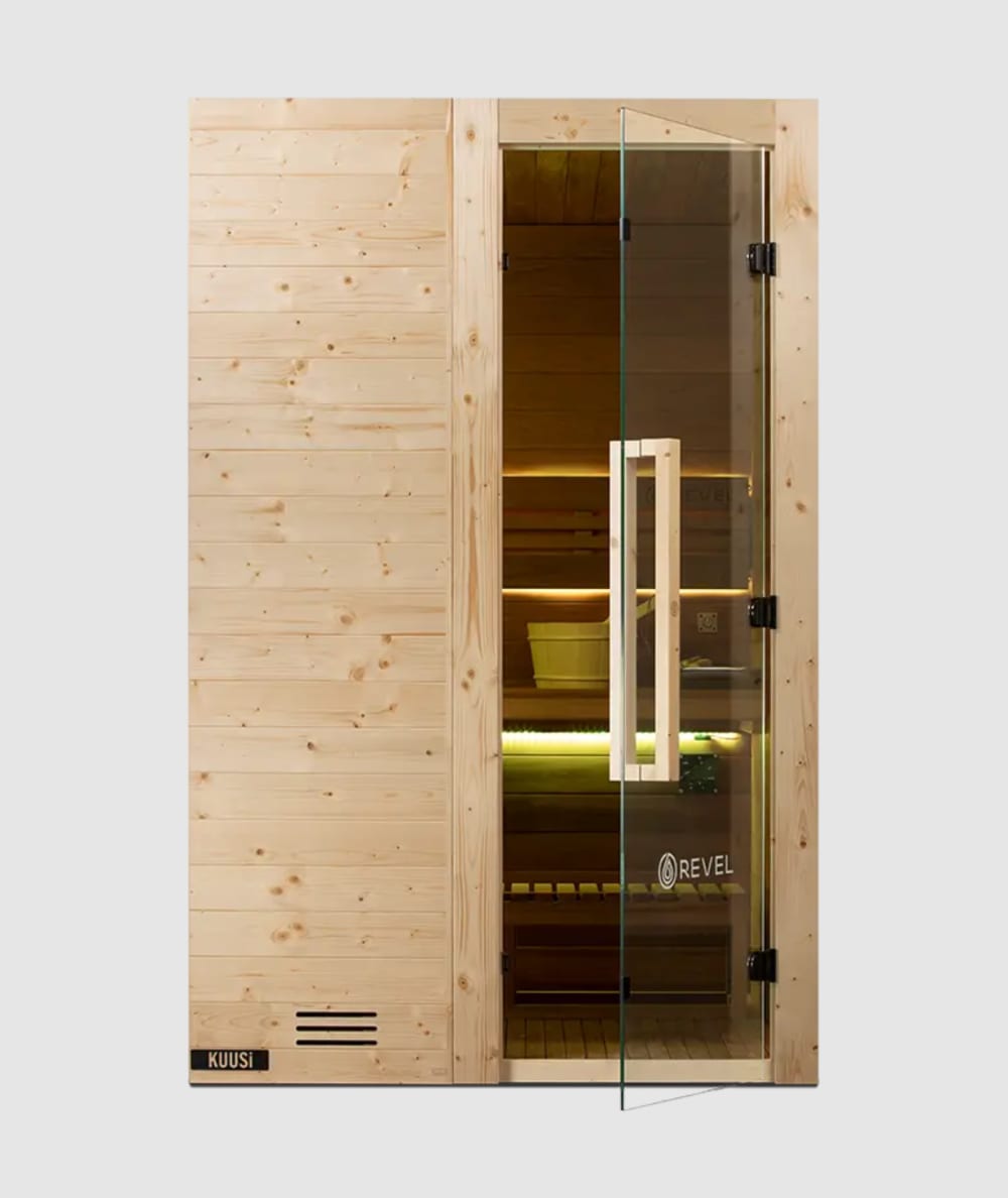 Revel Kuusi 2 Person Traditional Finnish Sauna with Step