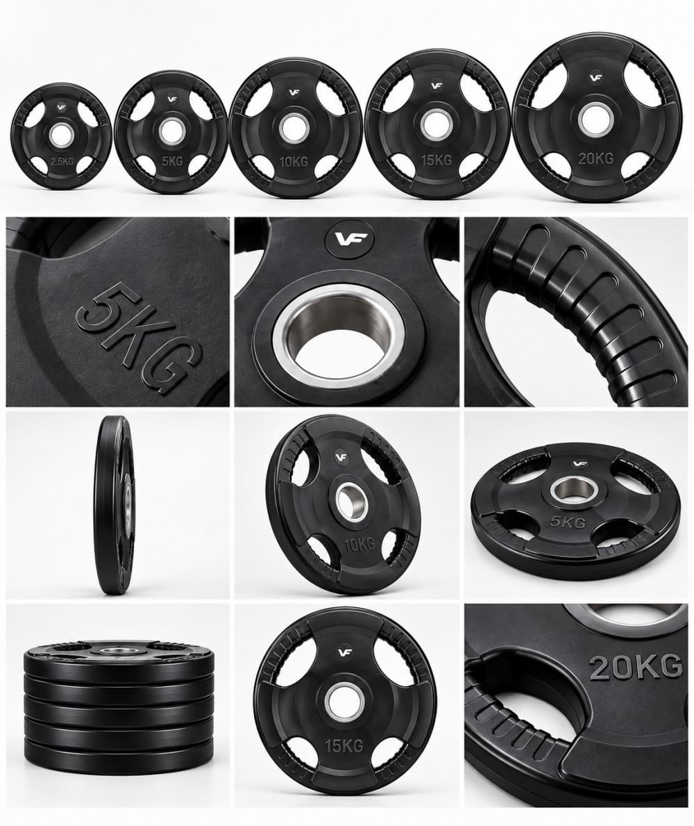 Vanguard Rubber Coated Olympic Weight Plates 1.25Kg to 20Kg