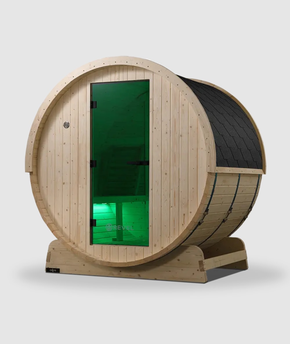 Revel Eden - 4 Person Traditional Barrel Sauna
