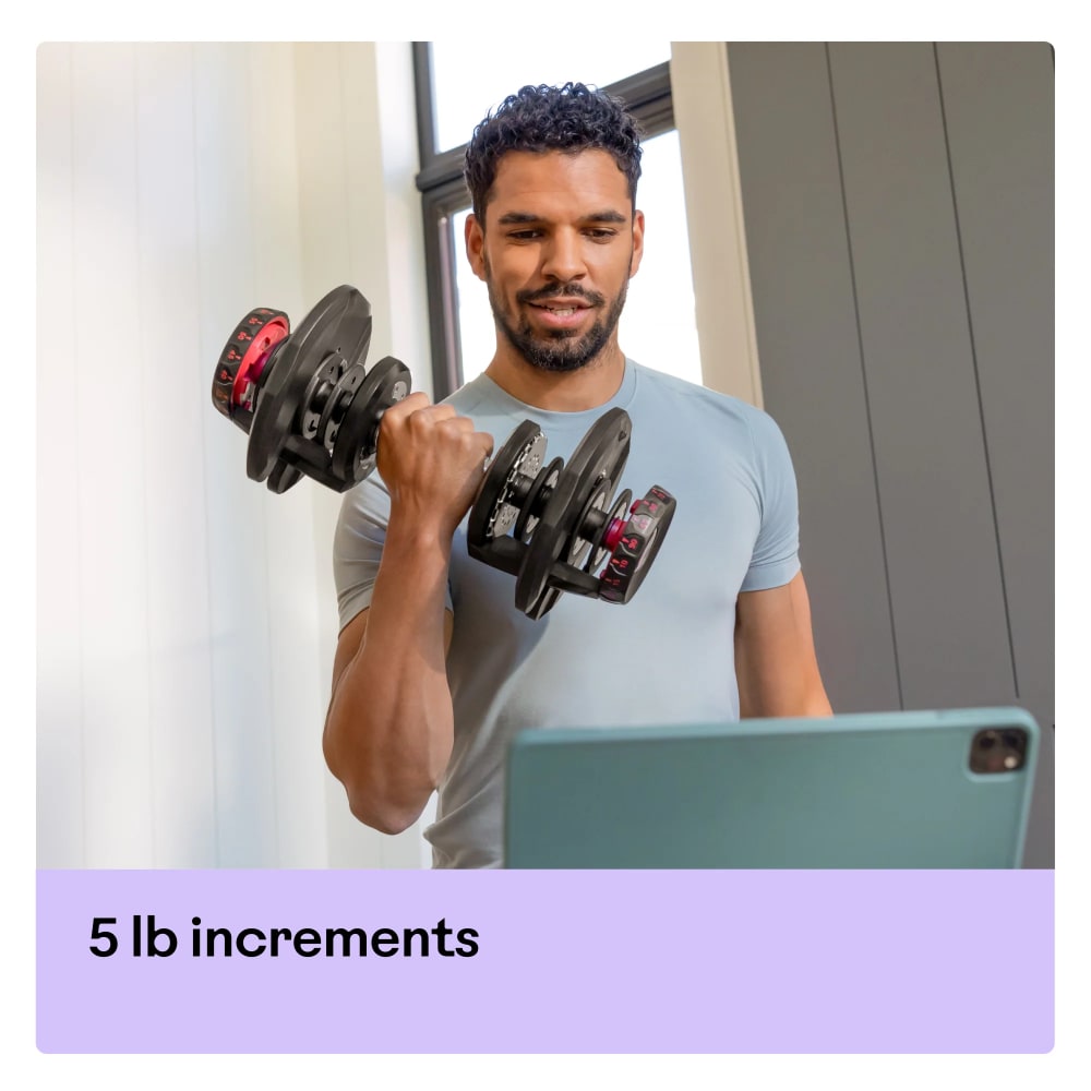 BowFlex 1090i SelectTech Adjustable Dumbbell – 4.5kg to 40.8kg - Sold Individually