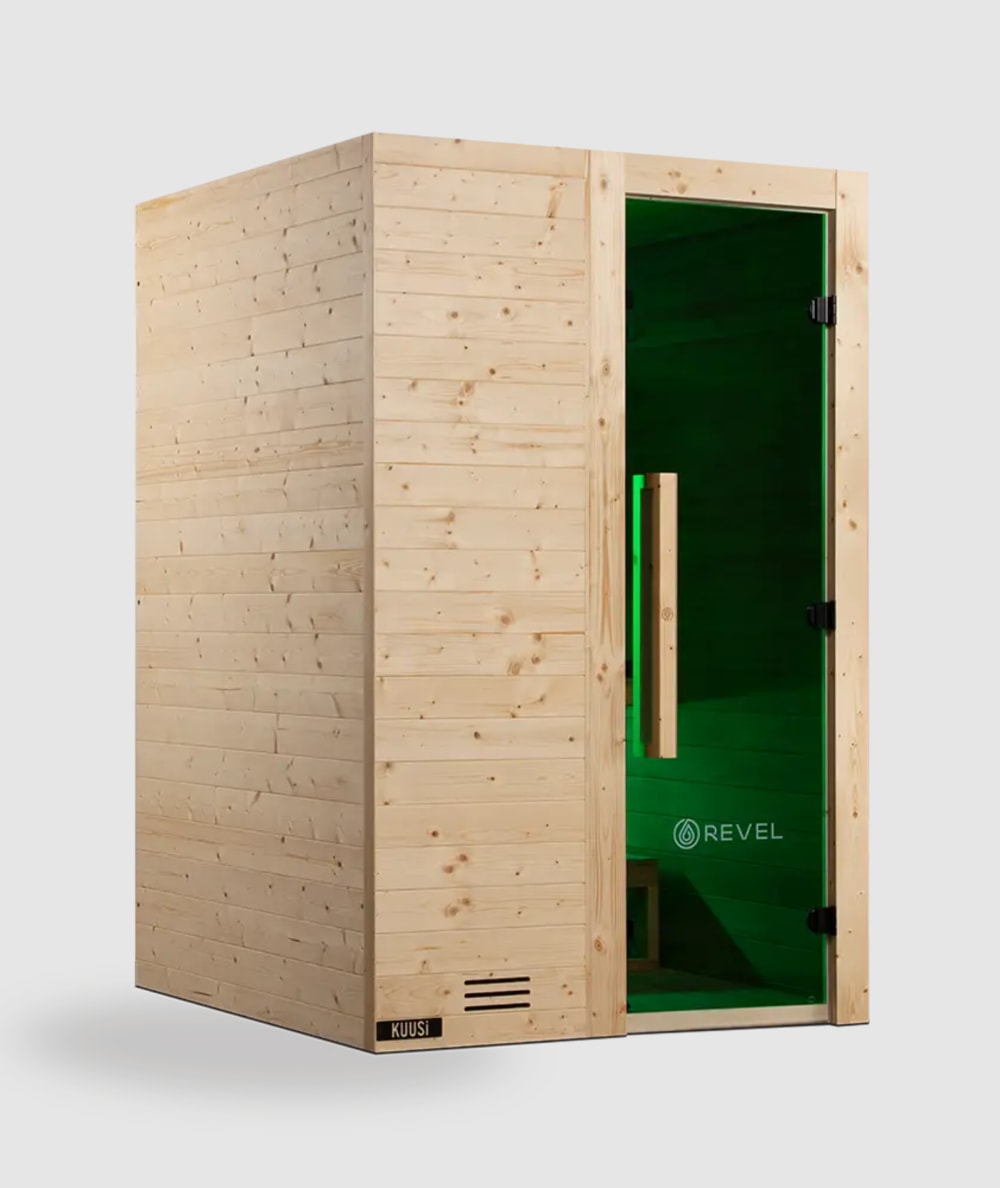Revel Kuusi 2 Person Traditional Finnish Sauna with Step
