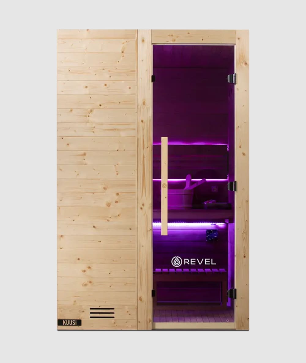 Revel Kuusi 2 Person Traditional Finnish Sauna with Step