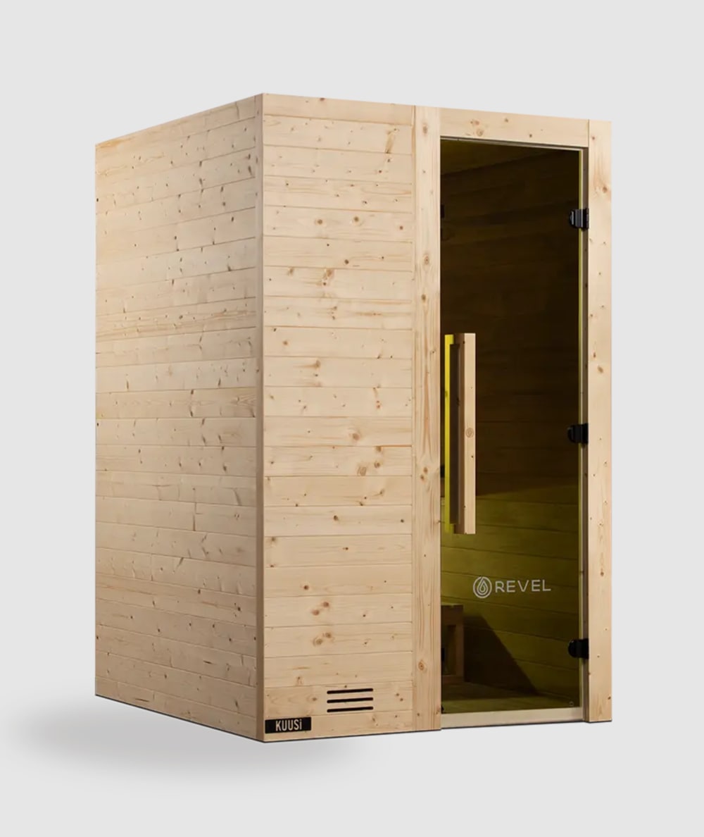 Revel Kuusi 2 Person Traditional Finnish Sauna with Step