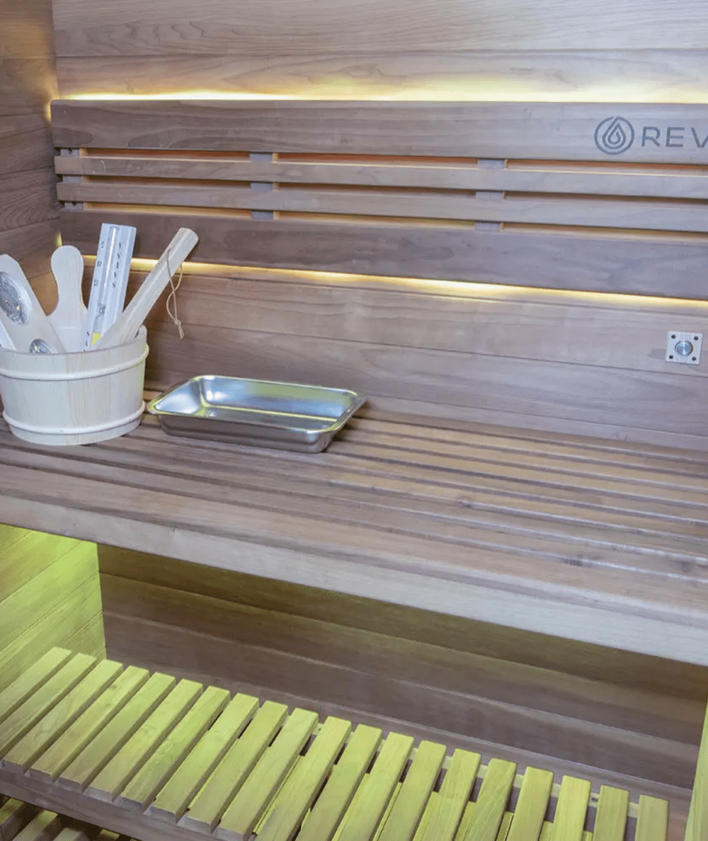 Revel Kuusi 2 Person Traditional Finnish Sauna with Step