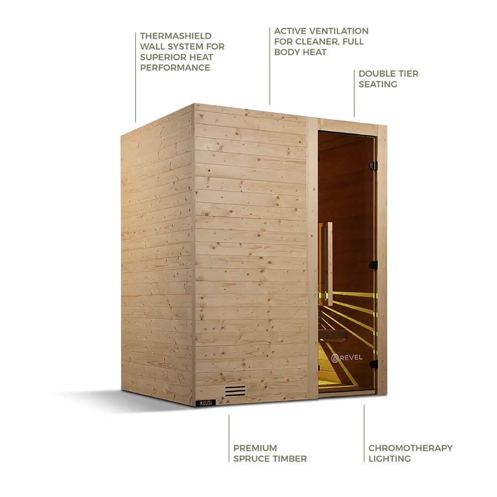 Revel Kuusi 4 Person Traditional Finnish Sauna