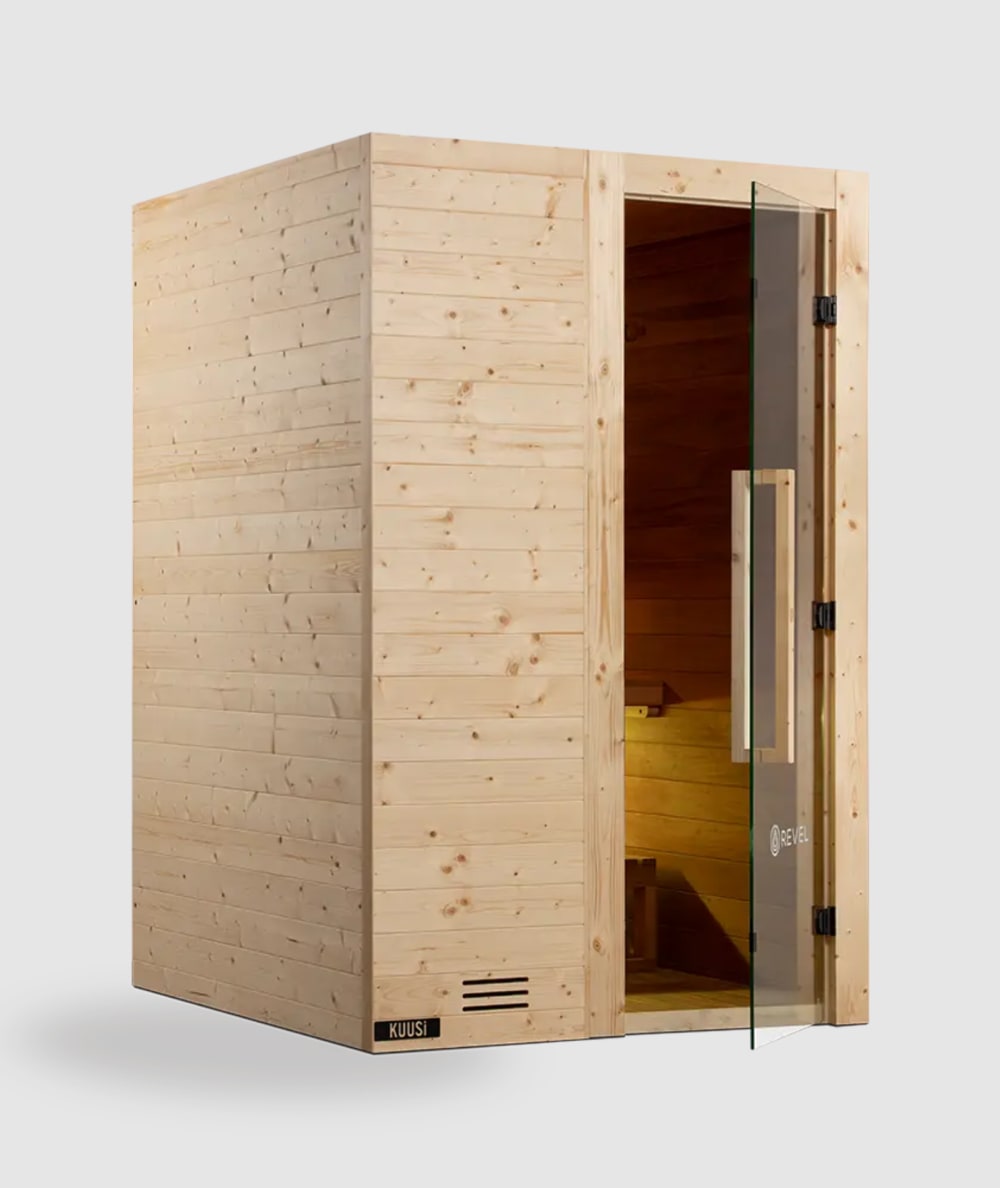 Revel Kuusi 2 Person Traditional Finnish Sauna with Step