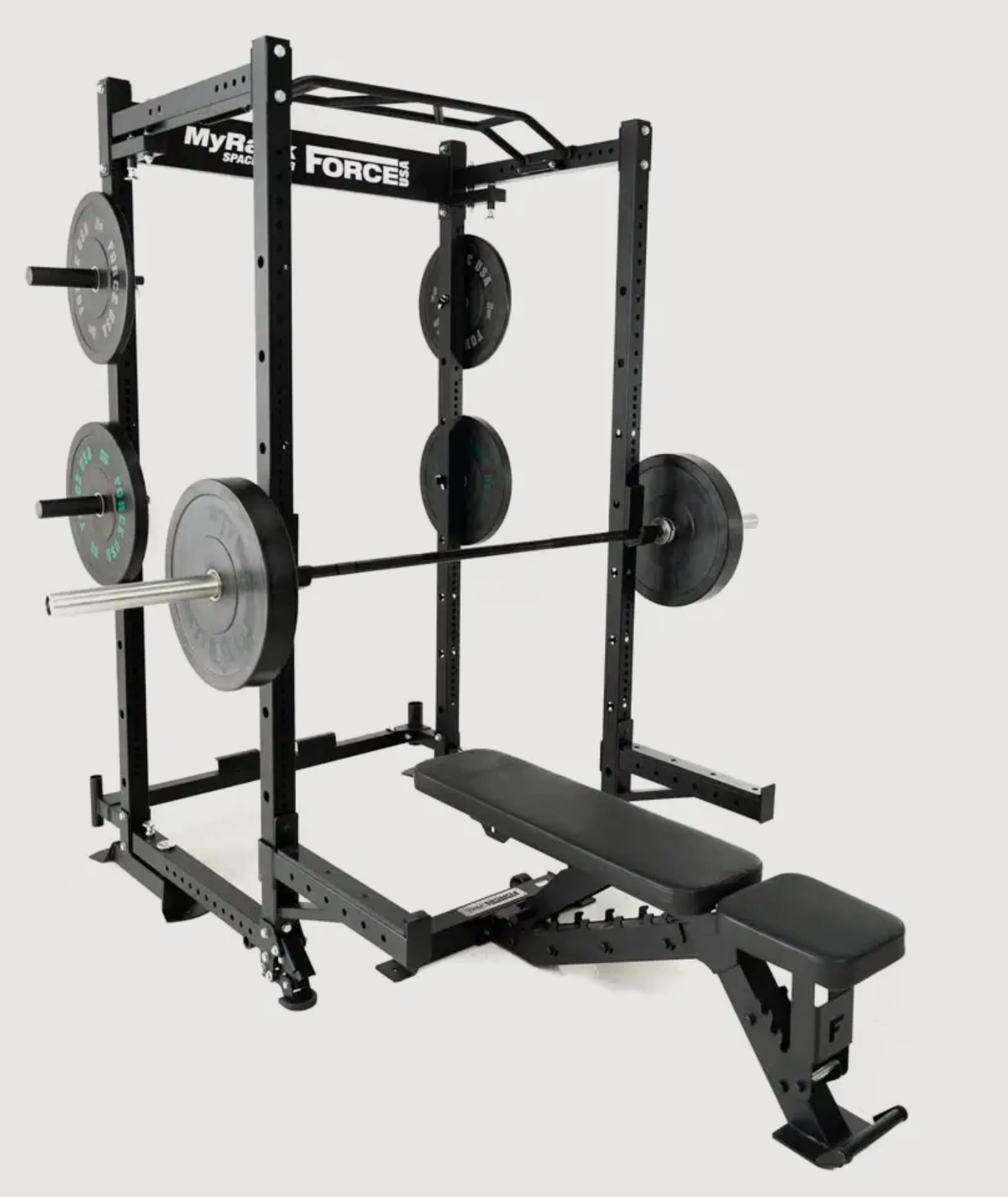 Force USA SpaceSaver Complete Garage Gym Package