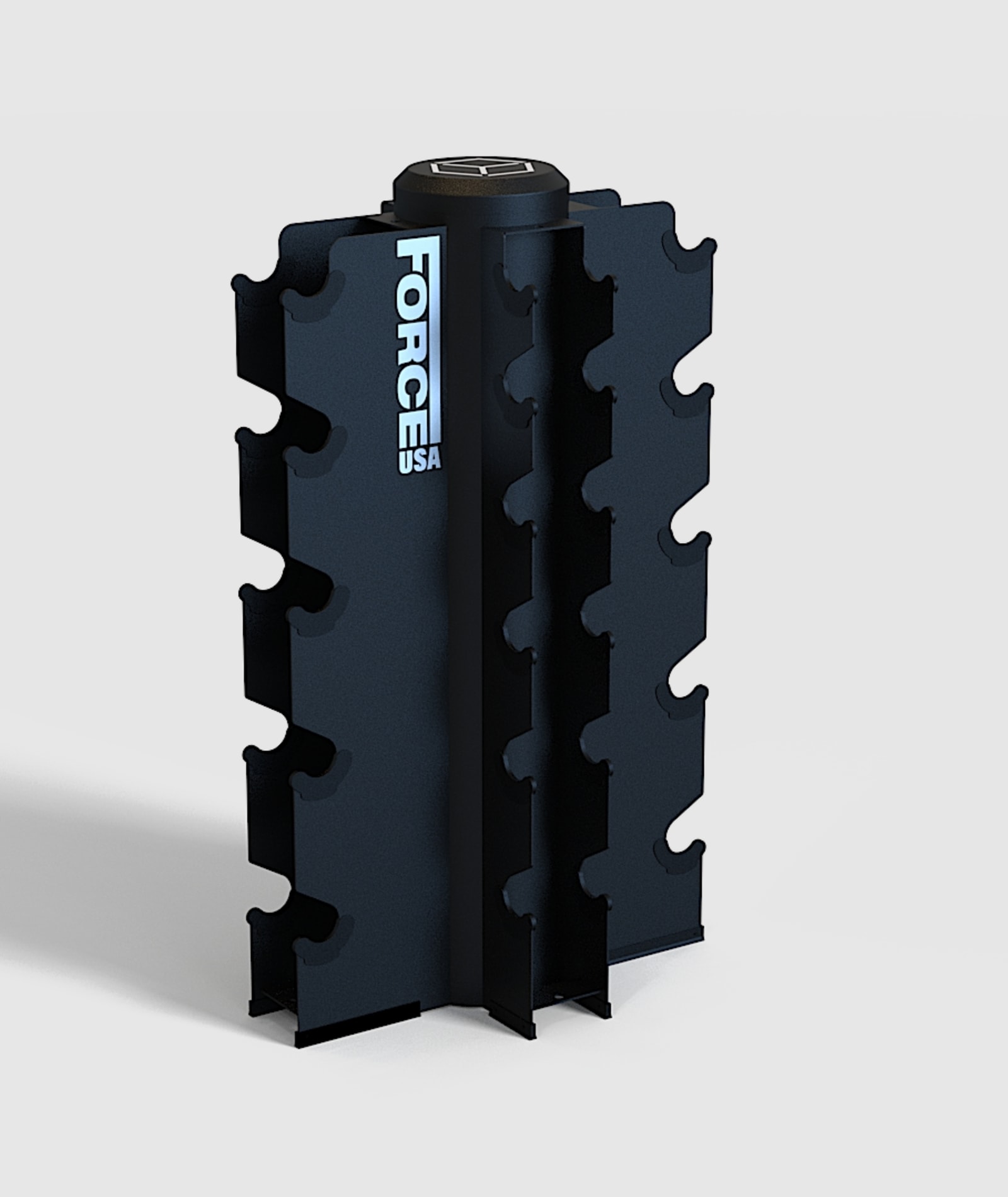 Force USA 5–30kg Dumbbell Set + Vertical Rack