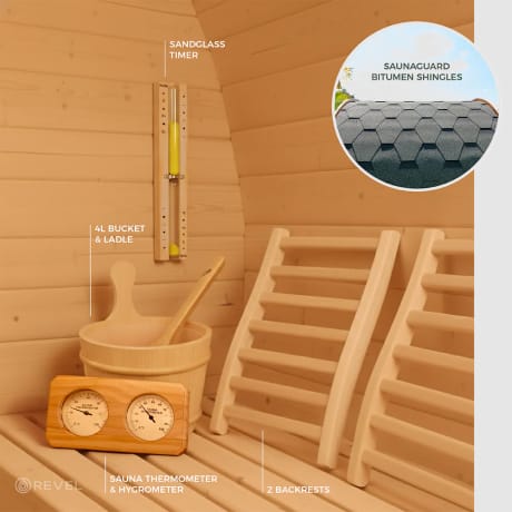 Complete Sauna Accessories Included