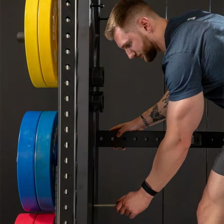 MASSIVE UPGRADABLE DUAL WEIGHT STACKS WITH MICRO ADJUSTMENT
