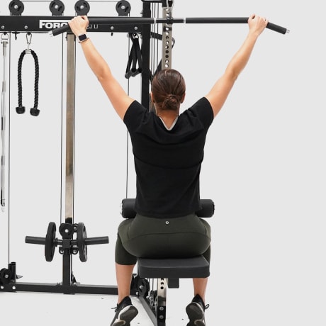 Add The Lat Pulldown Attachment