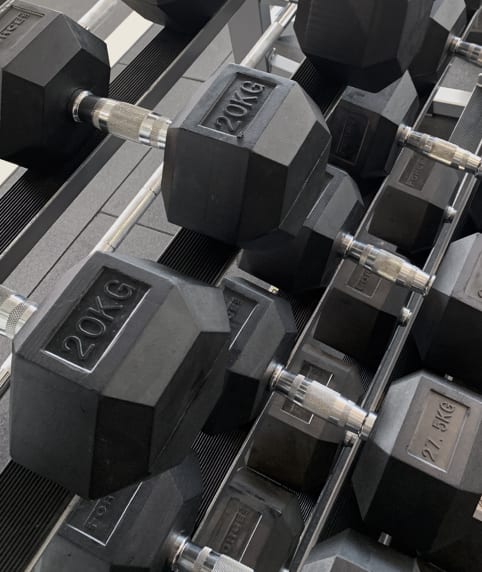 Force USA Rubber Hex 2kg - 27.5kg Set + Rack